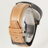 Buy Shop Armani Exchange Hampton Chronograph Green Dial Brown Leather Strap Watch For Men - AX2412 USA Online