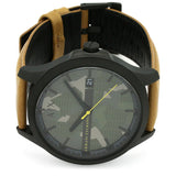 Buy Shop Armani Exchange Hampton Chronograph Green Dial Brown Leather Strap Watch For Men - AX2412 USA Online