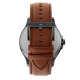 Buy Shop Armani Exchange Hampton Chronograph Grey Dial Brown Leather Strap Watch For Men - AX2414 USA Online