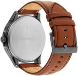 Buy Shop Armani Exchange Hampton Chronograph Grey Dial Brown Leather Strap Watch For Men - AX2414 USA Online