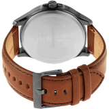 Buy Shop Armani Exchange Hampton Chronograph Grey Dial Brown Leather Strap Watch For Men - AX2414 USA Online