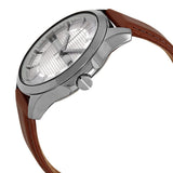 Buy Shop Armani Exchange Hampton Chronograph Grey Dial Brown Leather Strap Watch For Men - AX2414 USA Online