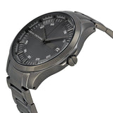 Buy Shop Armani Exchange Hampton Chronograph Grey Dial Grey Steel Strap Watch For Men - AX2135 USA Online