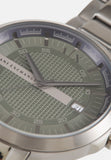 Buy Shop Armani Exchange Hampton Chronograph Grey Dial Grey Steel Strap Watch For Men - AX2135 USA Online