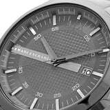 Buy Shop Armani Exchange Hampton Chronograph Grey Dial Grey Steel Strap Watch For Men - AX2135 USA Online