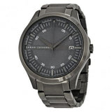 Buy Shop Armani Exchange Hampton Chronograph Grey Dial Grey Steel Strap Watch For Men - AX2135 USA Online