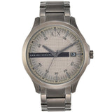 Buy Shop Armani Exchange Hampton Chronograph Grey Dial Grey Steel Strap Watch For Men - AX2135 USA Online