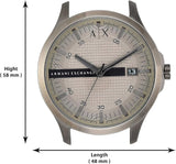 Buy Shop Armani Exchange Hampton Chronograph Grey Dial Grey Steel Strap Watch For Men - AX2194 USA Online