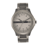 Buy Shop Armani Exchange Hampton Chronograph Grey Dial Grey Steel Strap Watch For Men - AX2194 USA Online