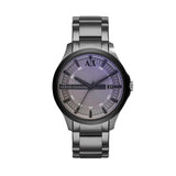 Buy Shop Armani Exchange Hampton Chronograph Grey Dial Grey Steel Strap Watch For Men - AX2194 USA Online