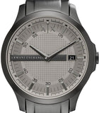 Buy Shop Armani Exchange Hampton Chronograph Grey Dial Grey Steel Strap Watch For Men - AX2194 USA Online