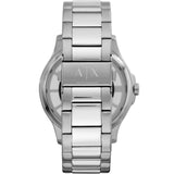 Buy Shop Armani Exchange Hampton Chronograph Grey Dial Silver Steel Strap Watch For Men - AX2405 USA Online
