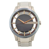 Buy Shop Armani Exchange Hampton Chronograph Grey Dial Silver Steel Strap Watch For Men - AX2405 USA Online
