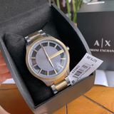 Buy Shop Armani Exchange Hampton Chronograph Grey Dial Two Tone Steel Strap Watch For Men - AX2403 USA Online
