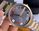 Buy Shop Armani Exchange Hampton Chronograph Grey Dial Two Tone Steel Strap Watch For Men - AX2403 USA Online