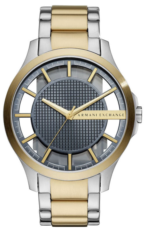 Buy Shop Armani Exchange Hampton Chronograph Grey Dial Two Tone Steel Strap Watch For Men - AX2403 USA Online