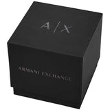Buy Shop Armani Exchange Hampton Chronograph Rose Gold Dial Blue Silicone Strap Watch For Men - AX1730 USA Online