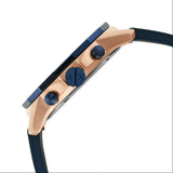 Buy Shop Armani Exchange Hampton Chronograph Rose Gold Dial Blue Silicone Strap Watch For Men - AX1730 USA Online