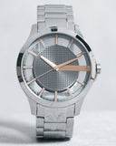 Buy Shop Armani Exchange Hampton Chronograph Skeleton Black Dial Silver Steel Strap Watch For Men - AX2199 USA Online