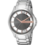 Buy Shop Armani Exchange Hampton Chronograph Skeleton Black Dial Silver Steel Strap Watch For Men - AX2199 USA Online