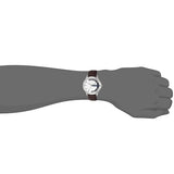 Buy Shop Armani Exchange Hampton Chronograph White Dial Brown Leather Strap Watch For Men - AX2187 USA Online