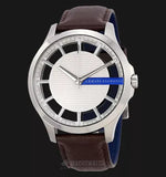 Buy Shop Armani Exchange Hampton Chronograph White Dial Brown Leather Strap Watch For Men - AX2187 USA Online