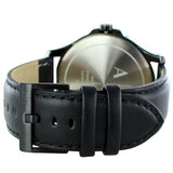 Buy Shop Armani Exchange Hampton Quartz Blue Dial Black Leather Strap Watch for Men - AX2411 USA Online