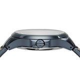 Buy Shop Armani Exchange Hampton Skeleton Grey Dial Blue Steel Strap Watch For Men - AX2401 USA Online