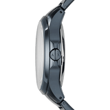 Buy Shop Armani Exchange Hampton Skeleton Grey Dial Blue Steel Strap Watch For Men - AX2401 USA Online