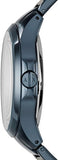 Buy Shop Armani Exchange Hampton Skeleton Grey Dial Blue Steel Strap Watch For Men - AX2401 USA Online
