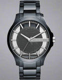 Buy Shop Armani Exchange Hampton Skeleton Grey Dial Blue Steel Strap Watch For Men - AX2401 USA Online