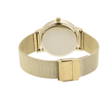 Buy Shop Armani Exchange Lola Analog Gold Dial Gold Mesh Strap Watch For Women - AX5536 USA Online