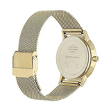 Buy Shop Armani Exchange Lola Analog Gold Dial Gold Mesh Strap Watch For Women - AX5536 USA Online