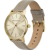 Buy Shop Armani Exchange Lola Analog Gold Dial Gold Mesh Strap Watch For Women - AX5536 USA Online