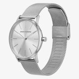 Buy Shop Armani Exchange Lola Analog Silver Dial Silver Mesh Strap Watch For Women - AX5535 USA Online