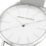 Buy Shop Armani Exchange Lola Analog Silver Dial Silver Mesh Strap Watch For Women - AX5535 USA Online
