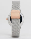 Buy Shop Armani Exchange Lola Analog White Dial Silver Mesh Strap Watch For Women - AX5537 USA Online