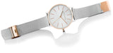 Buy Shop Armani Exchange Lola Analog White Dial Silver Mesh Strap Watch For Women - AX5537 USA Online