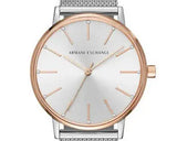 Buy Shop Armani Exchange Lola Analog White Dial Silver Mesh Strap Watch For Women - AX5537 USA Online