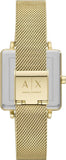 Buy Shop Armani Exchange Lola Quartz Gold Dial Gold Mesh Strap Watch For Women - AX5801 USA Online