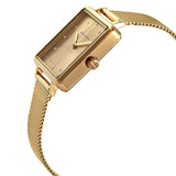 Buy Shop Armani Exchange Lola Quartz Gold Dial Gold Mesh Strap Watch For Women - AX5801 USA Online