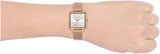 Buy Shop Armani Exchange Lola Quartz Silver Dial Rose Gold Mesh Strap Watch For Women - AX5802 USA Online