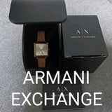 Buy Shop Armani Exchange Lola Quartz Silver Dial Rose Gold Mesh Strap Watch For Women - AX5802 USA Online