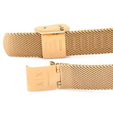 Buy Shop Armani Exchange Lola Quartz Silver Dial Rose Gold Mesh Strap Watch For Women - AX5802 USA Online