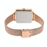 Buy Shop Armani Exchange Lola Quartz Silver Dial Rose Gold Mesh Strap Watch For Women - AX5802 USA Online