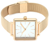 Buy Shop Armani Exchange Lola Quartz Silver Dial Rose Gold Mesh Strap Watch For Women - AX5802 USA Online