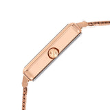 Buy Shop Armani Exchange Lola Quartz Silver Dial Rose Gold Mesh Strap Watch For Women - AX5802 USA Online