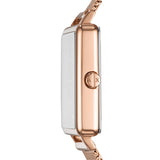 Buy Shop Armani Exchange Lola Quartz Silver Dial Rose Gold Mesh Strap Watch For Women - AX5802 USA Online