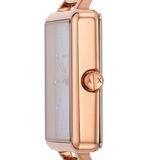 Buy Shop Armani Exchange Lola Quartz Silver Dial Rose Gold Mesh Strap Watch For Women - AX5802 USA Online