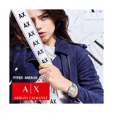 Buy Shop Armani Exchange Lola Quartz Silver Dial Silver Mesh Strap Watch For Women - AX5800 USA Online